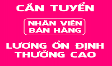 Thegioidemonline Tuyển dụng: NVBH: Làm việc cả ngày Lương 4tr + thưởng, bao ăn ở,